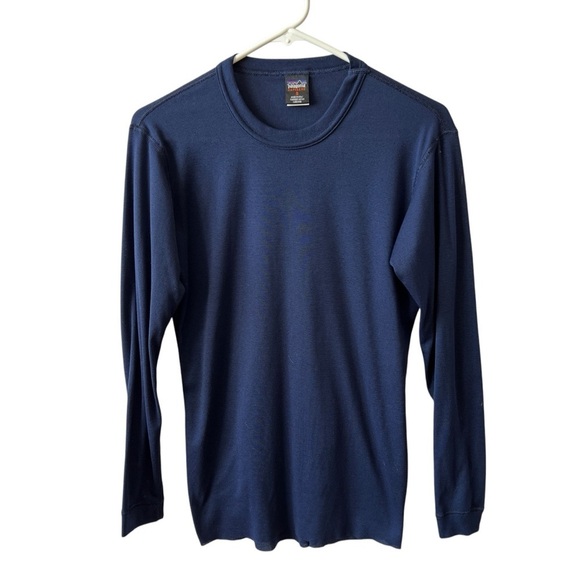 PATAGONIA CAPILENE BASE LAYER LS TOP MENS SMALL SKI NORDIC SNOW ATHLETIC ACTIVE - Picture 1 of 12